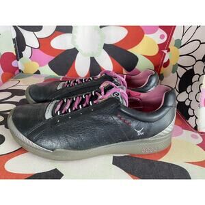 ECCO Biom Hybrid Hydromax Women’s Golf Shoe Black Pink EU 37 US 6.5